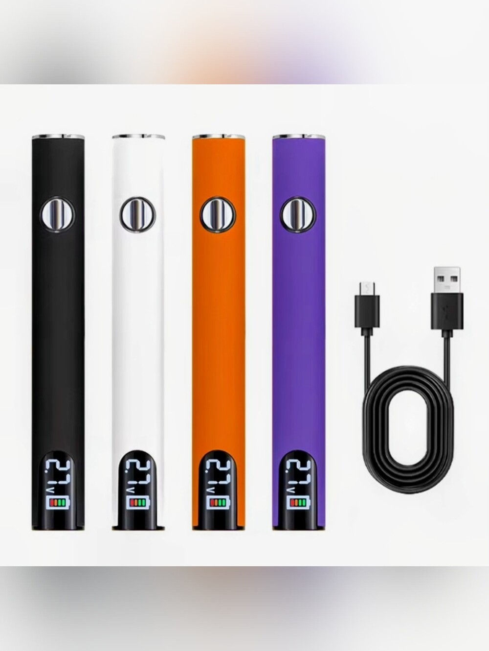 Variable Voltage 510 Thread Battery with Digital Display Screen & USB Charger